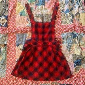 🖤Plaid Vans Overall Dress🖤
